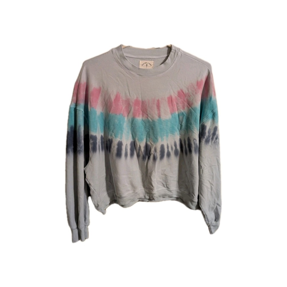 Electric & Rose Anthropologie Sz S Cosmic Tie Dye Sweatshirt Crew Pullover